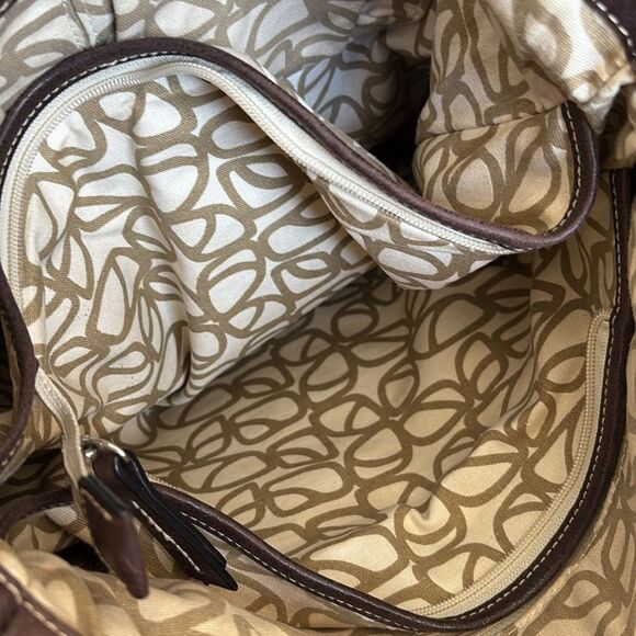 Fossil Leather Hobo Tote Shoulder Bag - Picture 15 of 16